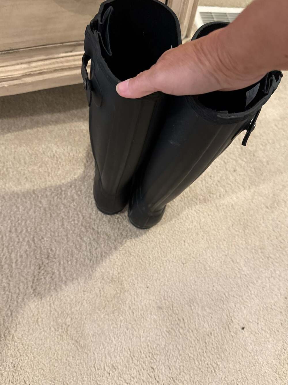 Hunter Original Tall Matte Black Rain Boots US 7 UK 5 - Picture 5 of 8